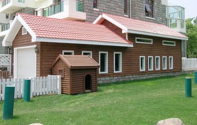 木纹彩钢瓦建筑案例